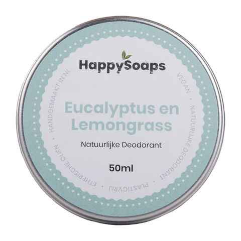 Vegan deodorant blikje: eucalyptus en limoen